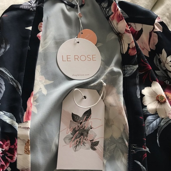 Le Rose Navy robe - Picture 3 of 4